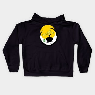 Sumi Bonsai - Enso circle design Kids Hoodie